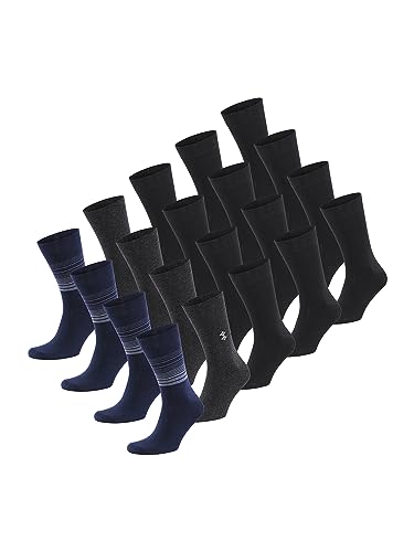 Phil & Co. Berlin Herren Schwarze Socken Sportsocken Tennissocken Arbeitssocken Freizeitsocken 10/20 er Pack Paar von Phil & Co. Berlin