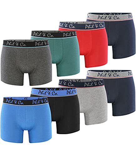 Premium Boxershorts Set 2er 8er 16er Pack Herren Set Männer Unterwäsche Unterhosen Men Retroshorts Boxer Baumwolle Trunks Jersey von Phil & Co. Berlin