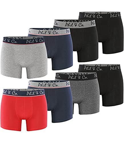 Premium Boxershorts Set 2er 8er 16er Pack Herren Set Männer Unterwäsche Unterhosen Men Retroshorts Boxer Baumwolle Trunks Jersey von Phil & Co. Berlin