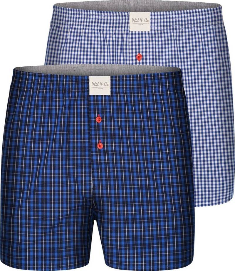 Phil & Co. Boxer 2-Pack Boxershorts 'Classics' (Set 4) von Phil & Co.
