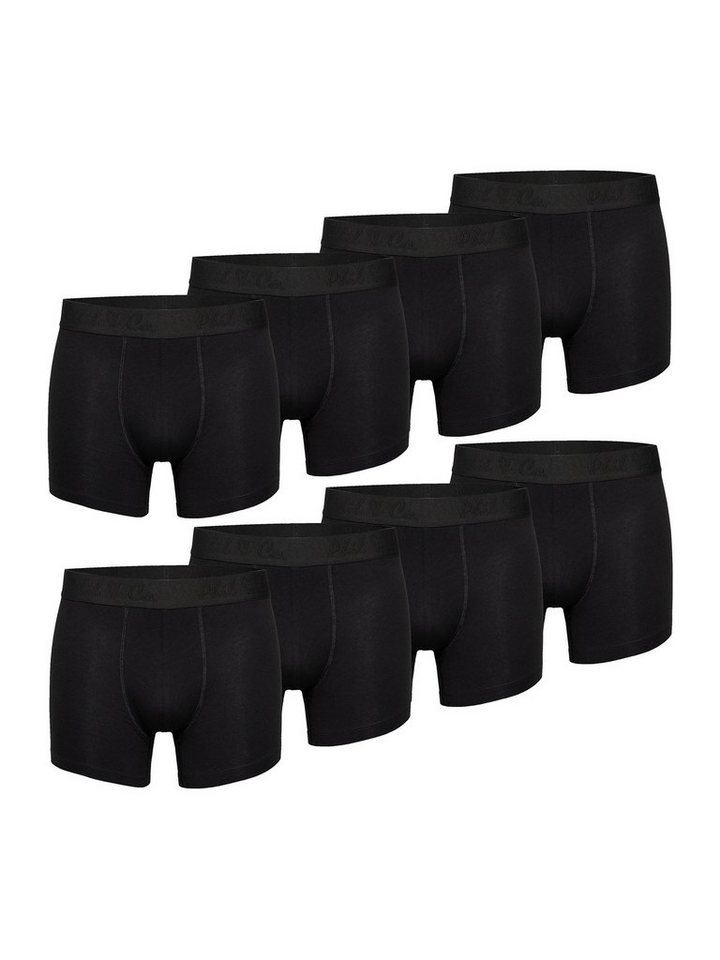 Phil & Co. Boxer Herren Männer Retroshorts Boxershorts Trunks (8-St) gedruckte Pflegehinweise Mehrpack von Phil & Co.