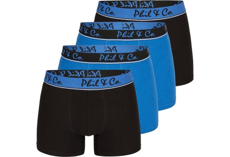 Phil & Co. Boxershorts 4er Pack Phil & Co Berlin Jersey Boxershorts Trunk Short Pant FARBWAHL (1-St) von Phil & Co.