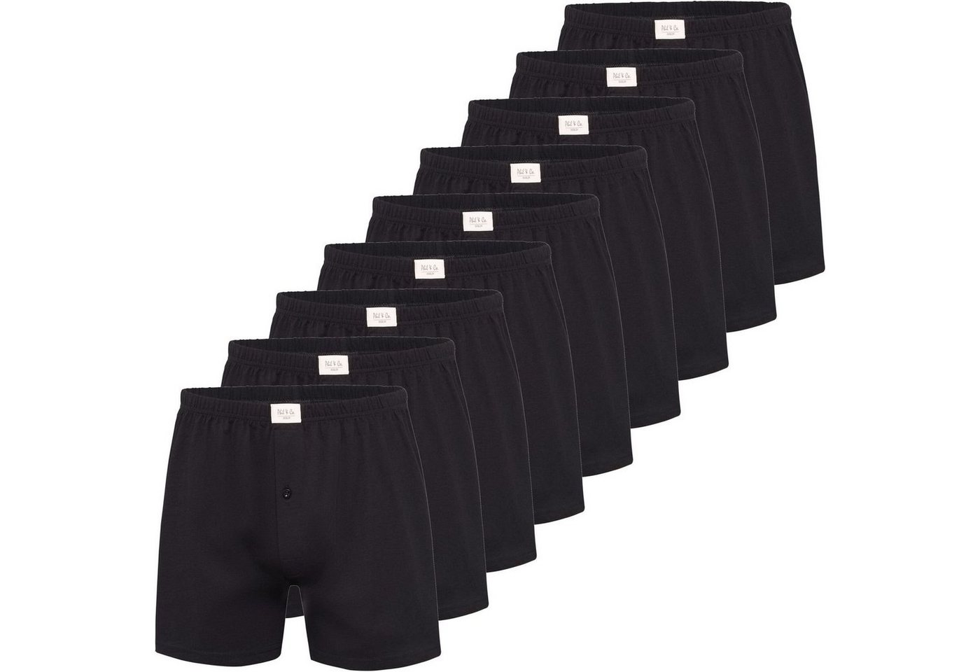 Phil & Co. Boxershorts 6, 9 oder 12 Stück Phil & Co Herren Jersey Shorts Pants große Größen (9-St) von Phil & Co.