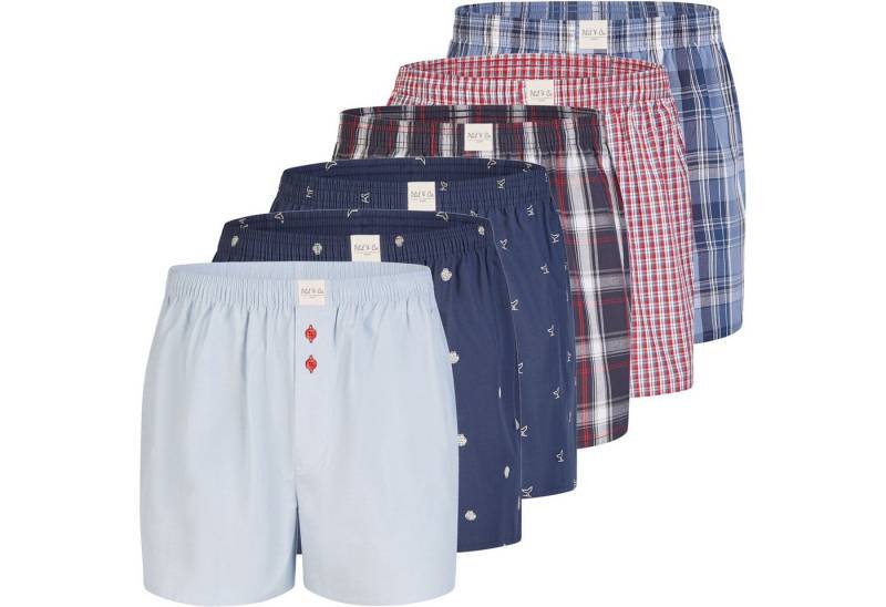 Phil & Co. Boxershorts 6 Phil & Co. Berlin Webboxer Herren american Boxer Boxershorts Shorts (1-St) von Phil & Co.