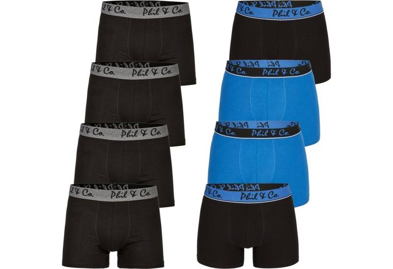 Phil & Co. Boxershorts 8er Pack Phil & Co Berlin Jersey Boxershorts Trunk Short Pant FARBWAHL (1-St) von Phil & Co.