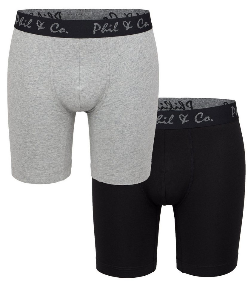 Phil & Co. Langer Boxer Herren Long Pants eng anliegend Boxer Shorts von Phil & Co.