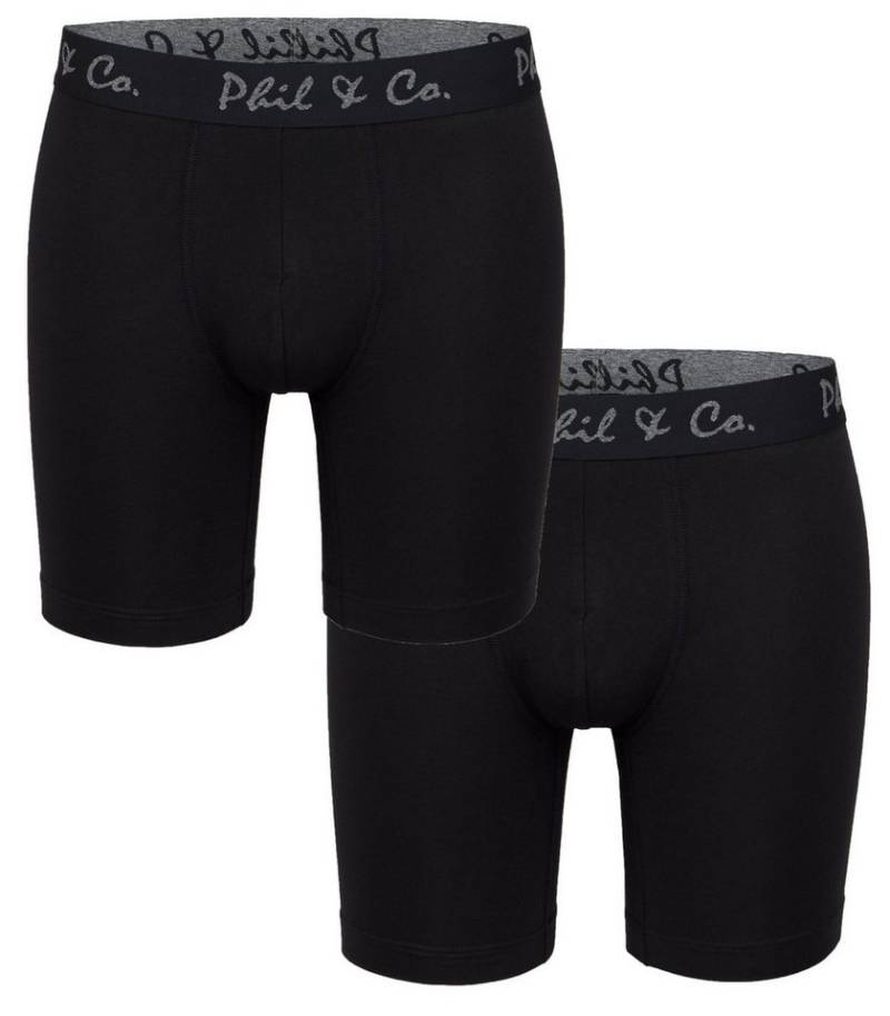 Phil & Co. Langer Boxer Herren Long Pants eng anliegend Boxer Shorts von Phil & Co.