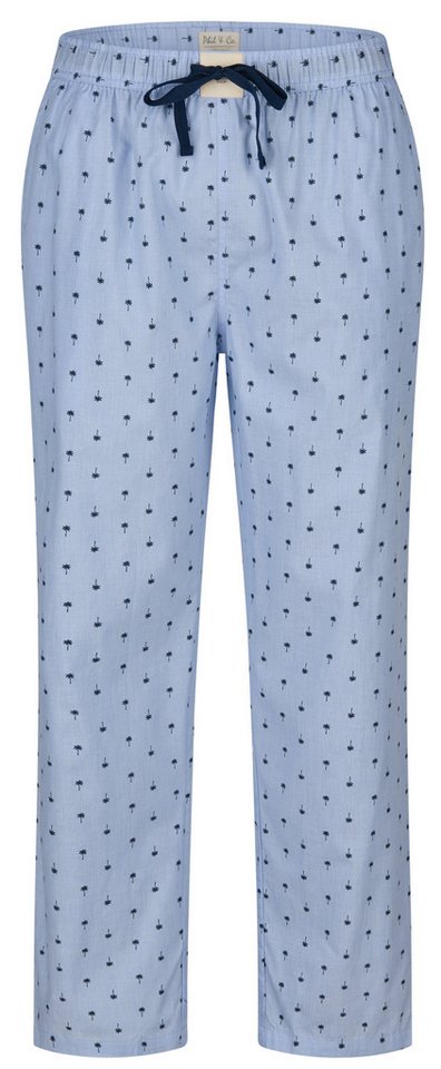 Phil & Co. Pyjamahose Herren Schlafanzughose lang Web Qualität (1-tlg) Baumwolle von Phil & Co.
