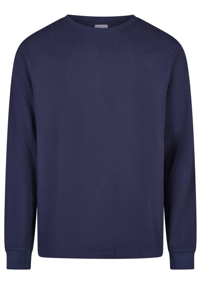 Phil & Co. Pyjamaoberteil Herren Pyjamashirt Bündchen (1-tlg) Baumwolle von Phil & Co.