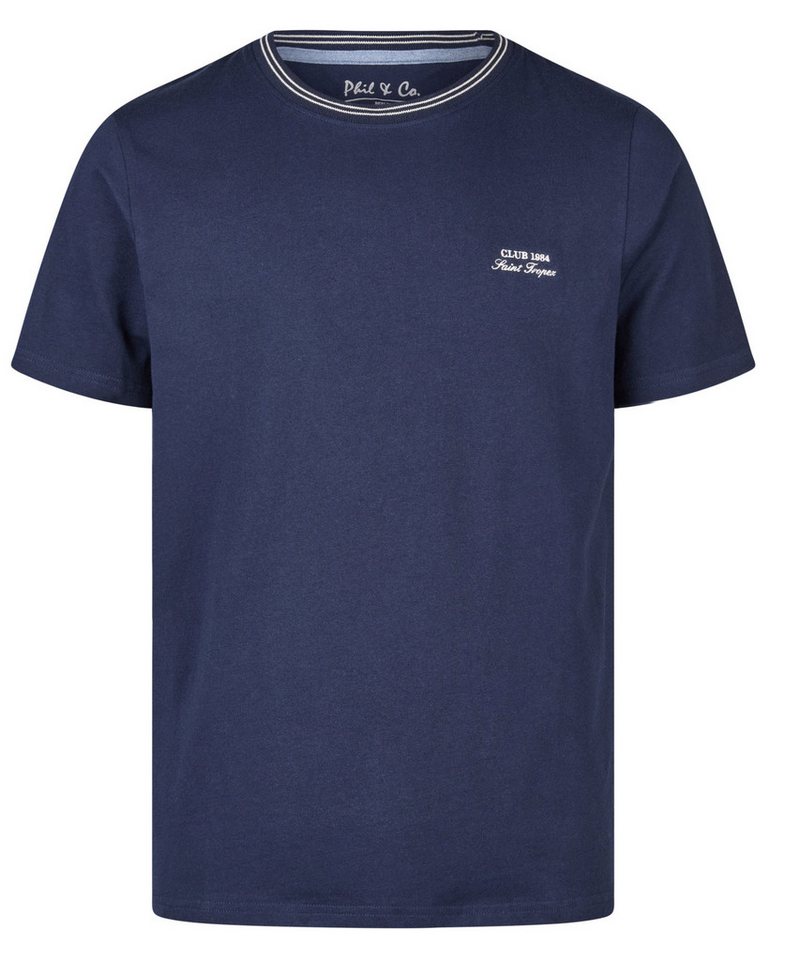Phil & Co. Pyjamaoberteil Herren Shirt mit kurzem Arm (1-tlg) Baumwolle von Phil & Co.