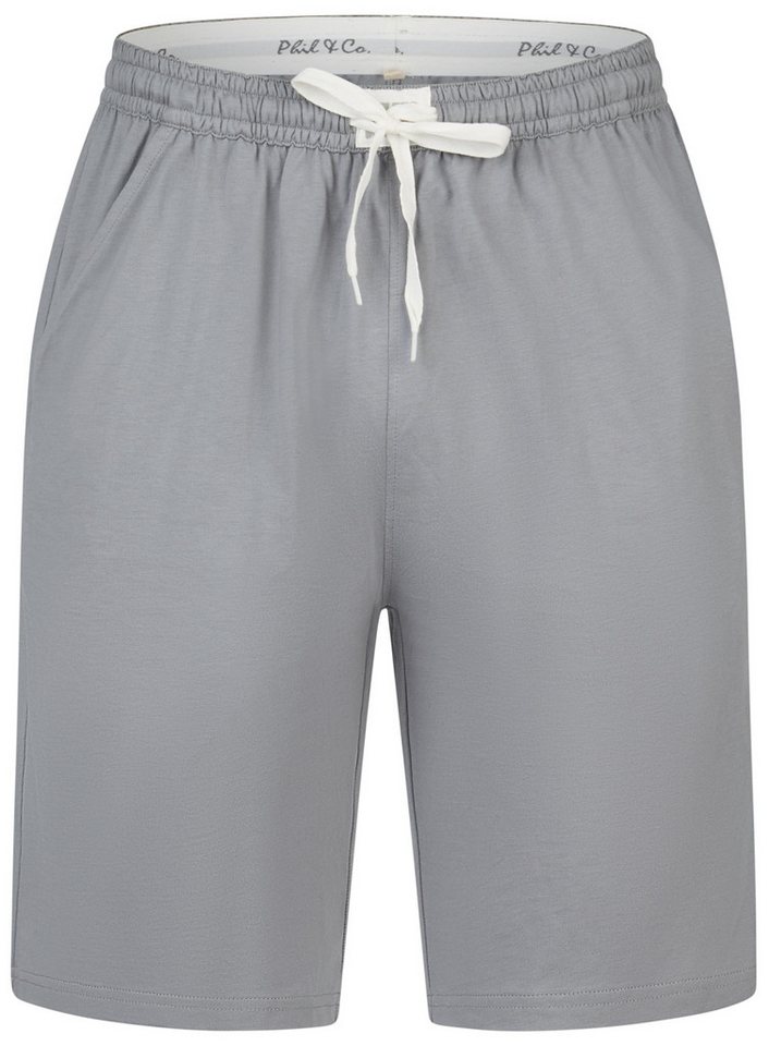 Phil & Co. Pyjamashorts Chill Trek (1-tlg., 1-teilig) Herren Schlafhose Bermuda Jersey Relaxhose Homewearhose Baumwolle von Phil & Co.