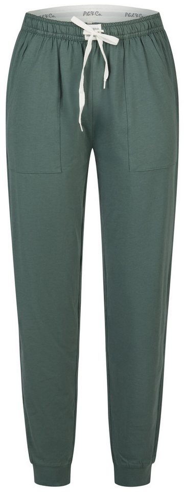 Phil & Co. Homewearhose Chill Trek (1-tlg., 1-teilig) Herren Schlafhose lang Bündchen Relaxhose Homewearhose Baumwolle von Phil & Co.