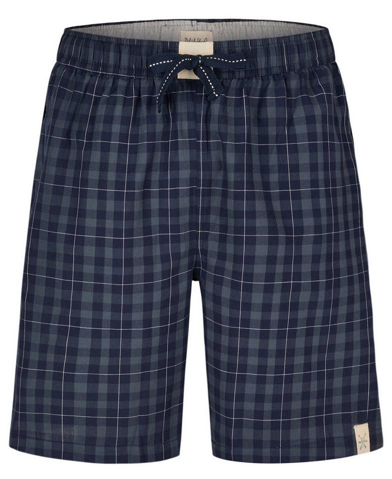 Phil & Co. Pyjamashorts Herren Schlafanzughose kurz Web Qualität (1-tlg) Baumwolle von Phil & Co.