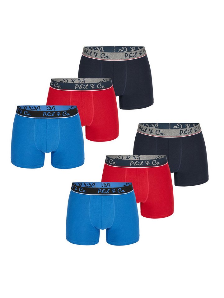 Phil & Co. Retro Boxer Jersey Core (6-St) Retro-Boxer retroshorts boxershorts von Phil & Co.