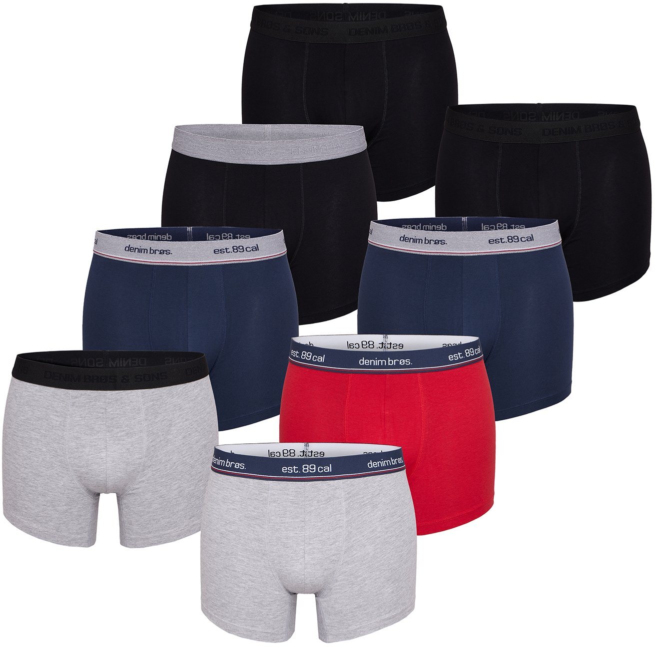 Phil & Co. Retro Pants All Styles (8-St) Boxershorts Trunks Herren bequem und stylisch von Phil & Co.