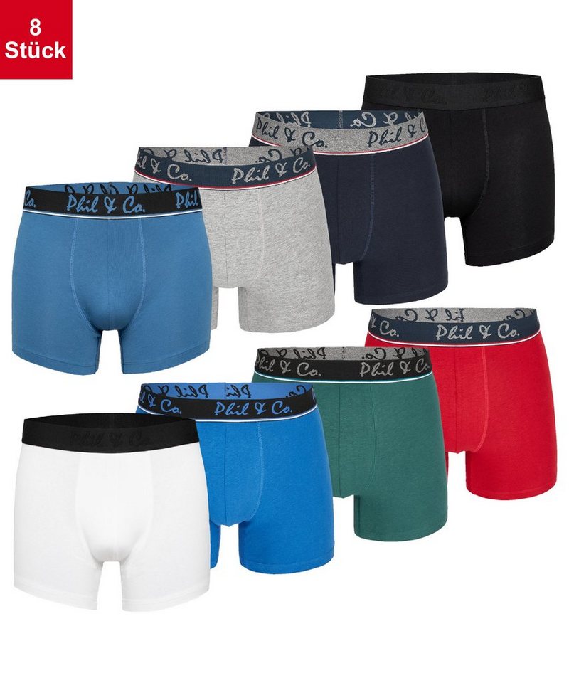 Phil & Co. Retro Pants Herren Männer Boxershorts (8-St) von Phil & Co.