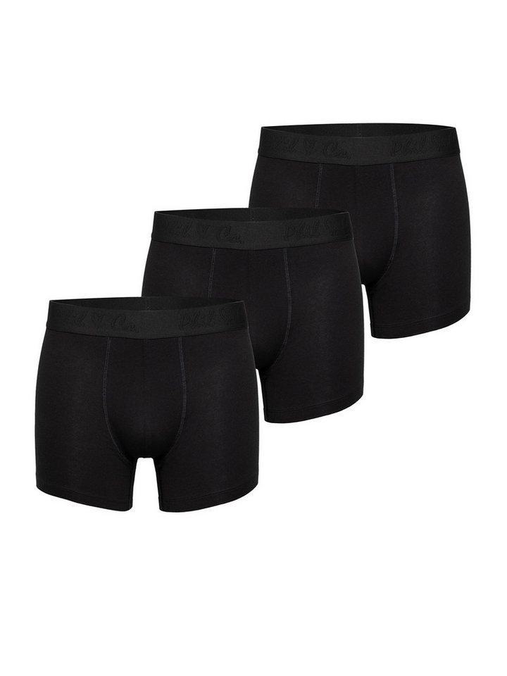 Phil & Co. Retro Pants Jersey Core Unterhose Männer enger Schnitt (3-St) Trunks Boxershorts - ohne kratzendes Etikett - 5-Piece-Cut von Phil & Co.