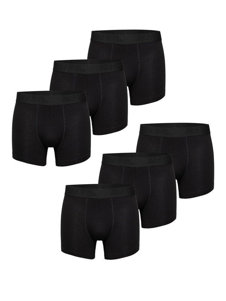Phil & Co. Retro Pants Jersey Core Unterhose Männer enger Schnitt (6-St) Trunks Boxershorts - ohne kratzendes Etikett - 5-Piece-Cut von Phil & Co.
