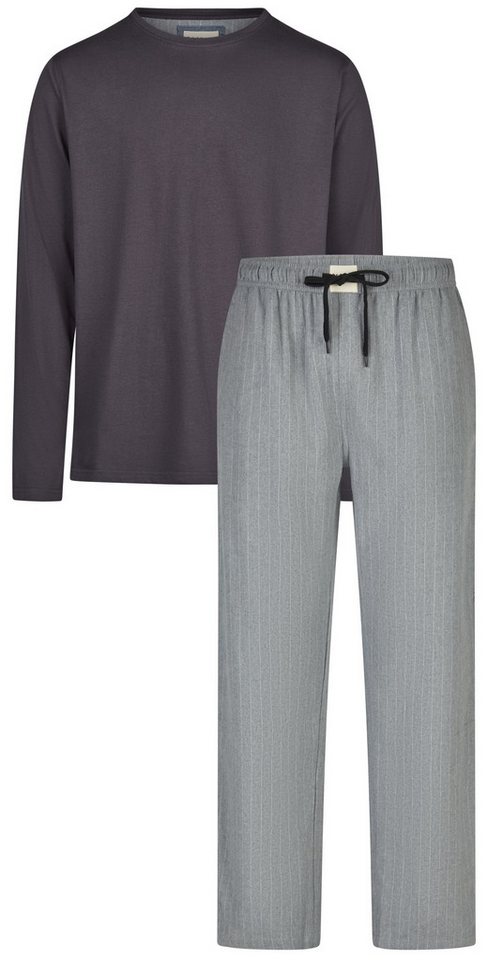 Phil & Co. Schlafanzug Cool Escapade (Set, 2 tlg., 2-teilig) Herren Pyjama lang Baumwolle Flanell Hose Langarm von Phil & Co.