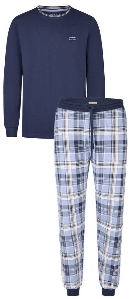 Phil & Co. Schlafanzug Herren Pyjama lang (2 tlg) Modisches Design von Phil & Co.