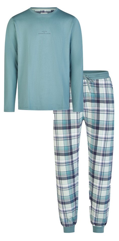 Phil & Co. Schlafanzug Herren Pyjama lang (2 tlg) Modisches Design von Phil & Co.
