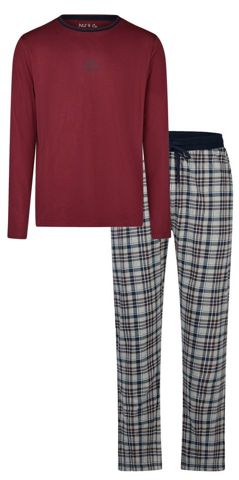 Phil & Co. Schlafanzug Modischer Herren Pyjama (2 tlg) Modisches Design von Phil & Co.