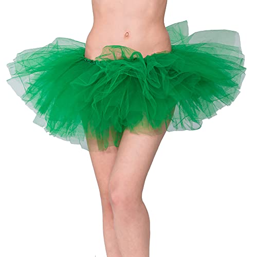 PhilaeEC Damen Tüllrock Tütü Rock Minirock 6 Lagen Petticoat Tanzkleid Dehnbaren Mini Tutu Rock Erwachsene Ballettrock Tüllrock für Party Ballett Halloween Kostüme Tanzen von PhilaeEC