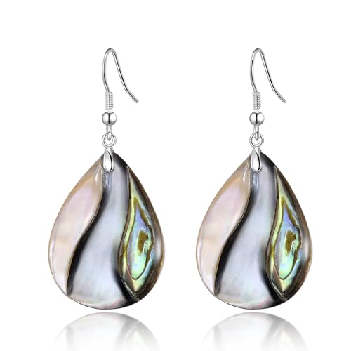 Abalone-Muschel-Birnen-Tropfen-Ohrringe von Philip Jones