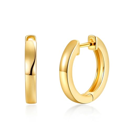 Gold-Hoop-Ohrringe von Philip Jones