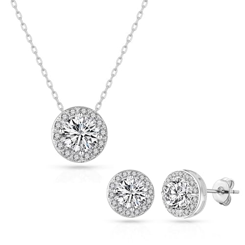 Philip Jones Halo-Set Erstellt mit Zircondia®-Kristallen von Philip Jones