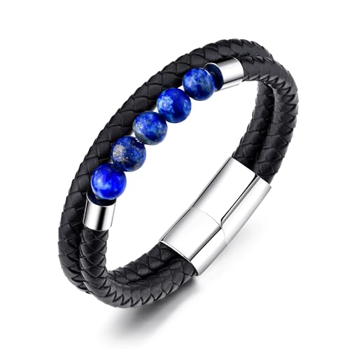 Philip Jones Echtes Lapis-Lederarmband für Herren von Philip Jones