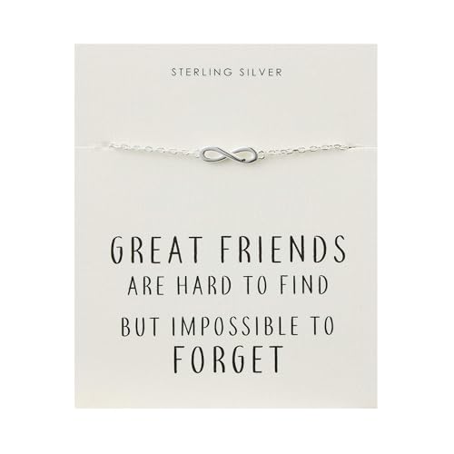 Philip Jones Sterling Silber Freundschaft Zitat Infinity Armband von Philip Jones