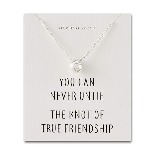 Ohrringe in Knotendesign von Philip Jones, aus Sterlingsilber, mit Zitat (in englischer Sprache verfügbar). von Philip Jones