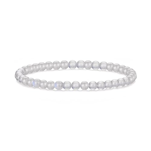 Philip Jones Stretch-Armband mit Mondstein und Mini-Perlen, 17,8 cm, Mondstein, Opalisierend von Philip Jones