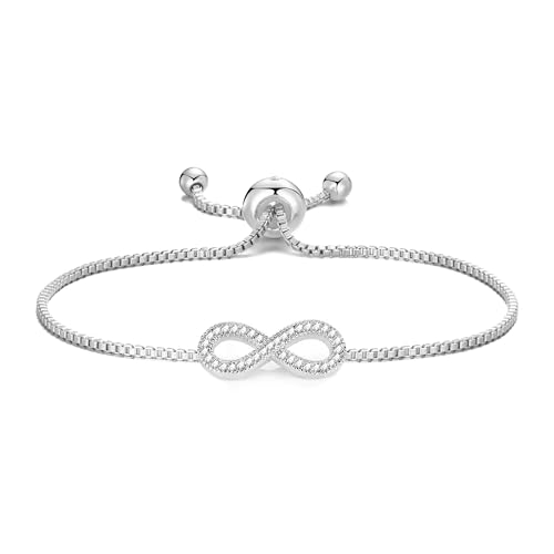 Infinity-Freundschafts-Armband mit Kristallen von Swarovski® in Geschenkbeutel von Philip Jones