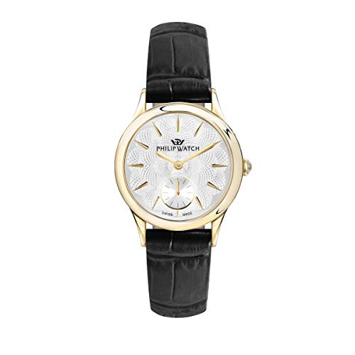 Philip Watch Damen Analog Quarz Uhr mit Leder Armband R8251596503 von Philip Watch