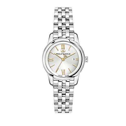 Philip Watch Damen Analog Quarz Uhr mit Edelstahl Armband R8253150507 von Philip Watch