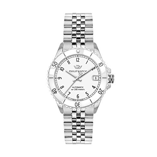 Philip Watch Herren Analog Automatik Uhr mit Rostfreier Stahl Armband R8223216503 von Philip Watch