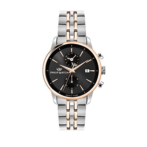PHILIP WATCH Herren Chronograph Quarz Uhr mit Edelstahl Armband R8273650001 von Philip Watch