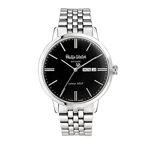 Philip Watch Mann Analog Quarz Uhr mit Rostfreier Stahl Armband R8253598006 von Philip Watch