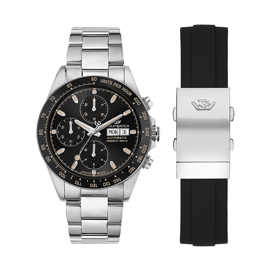 Philip Watch Uhren-Set inkl. Wechselarmband Caribe Diving R8243607006 von Philip Watch