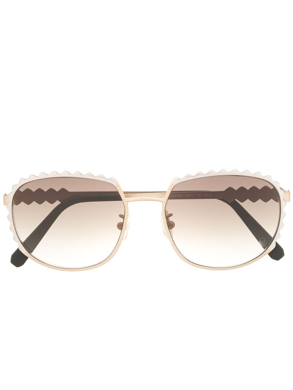 Philipp Plein Sonnenbrille mit Wellenkanten - Gold von Philipp Plein