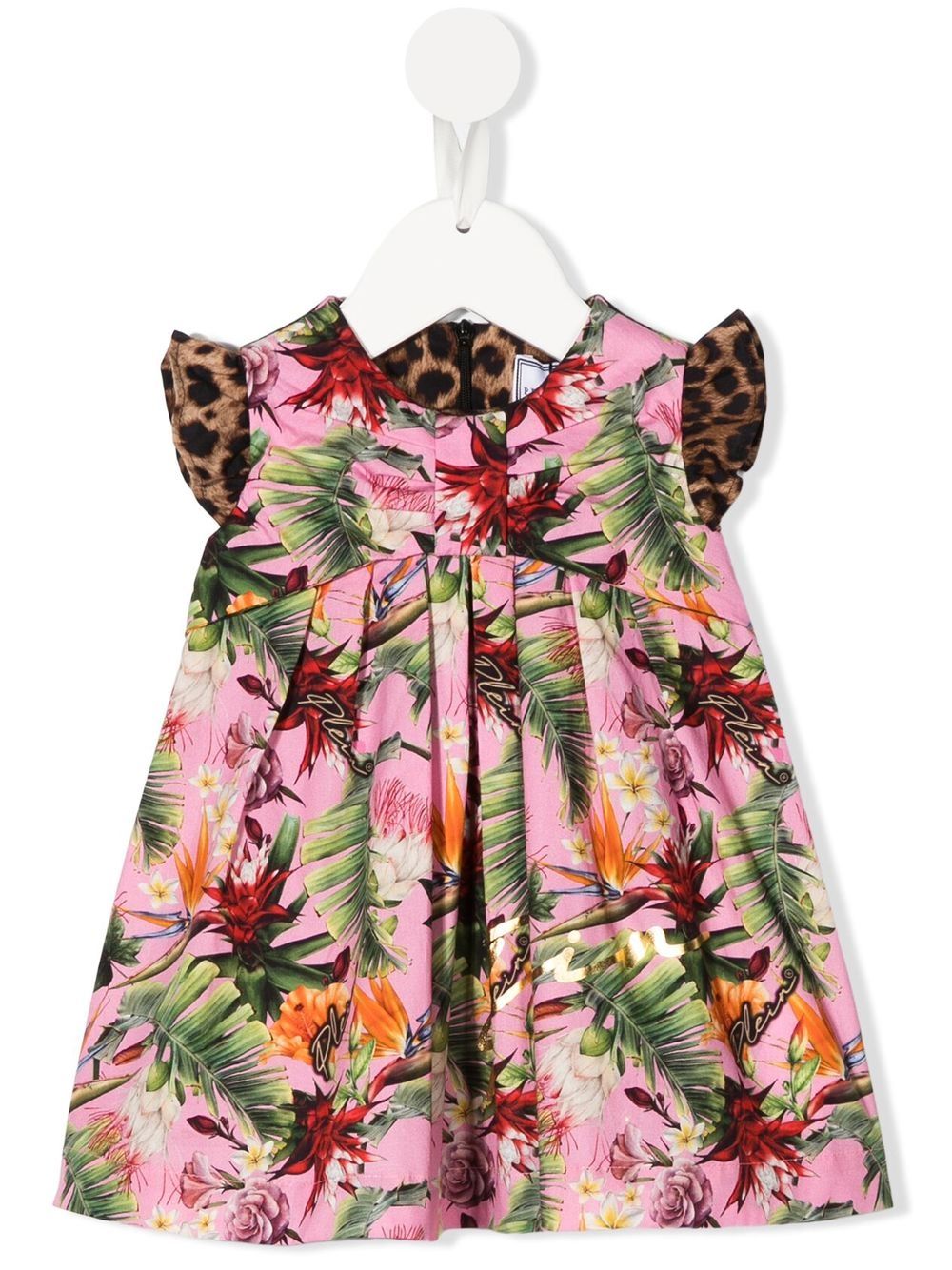 Philipp Plein Junior Ärmelloses TEEN Kleid mit Blumen-Print - Rosa von Philipp Plein Junior