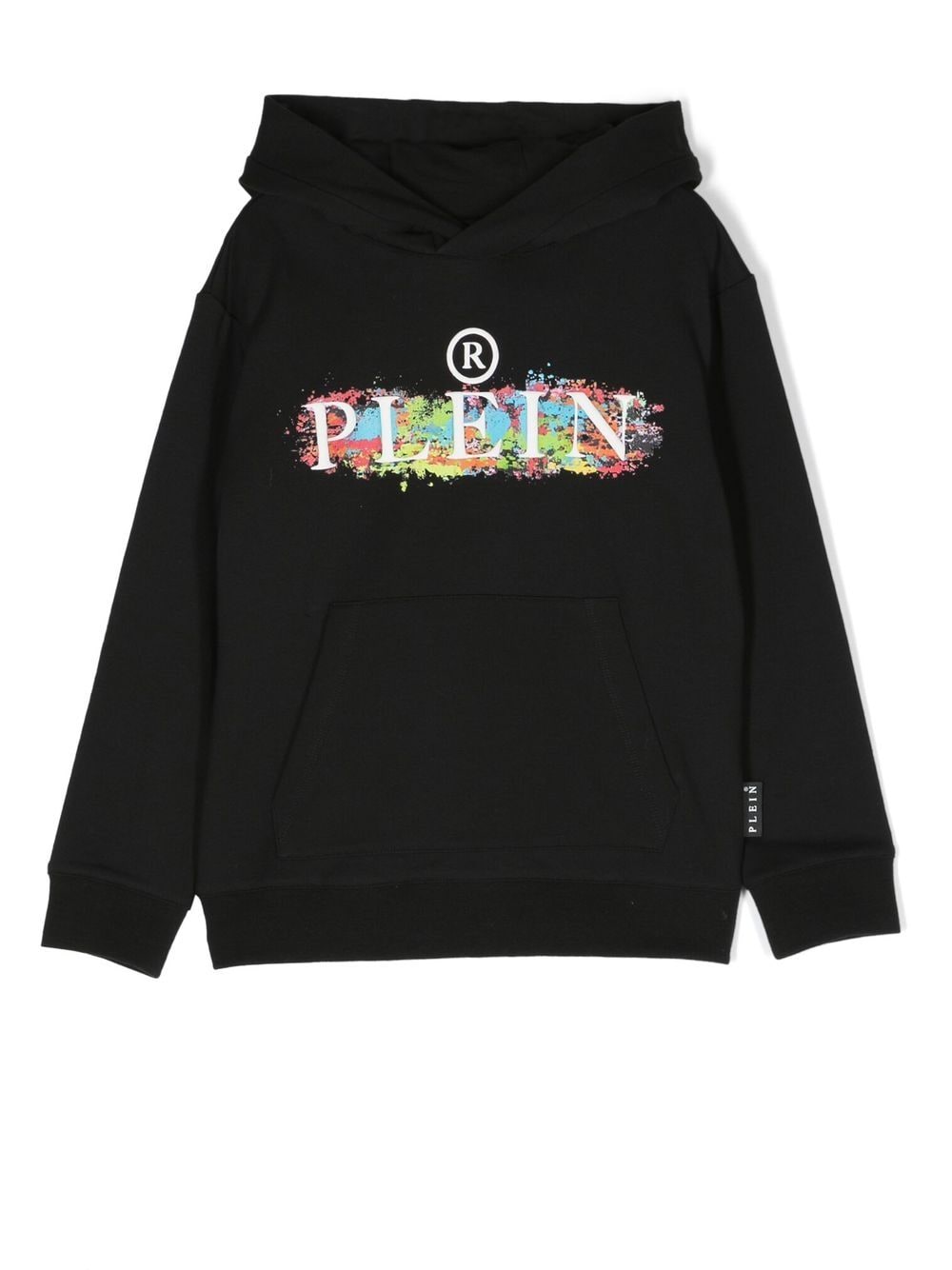 Philipp Plein Junior Hoodie mit Logo-Print - Schwarz von Philipp Plein Junior