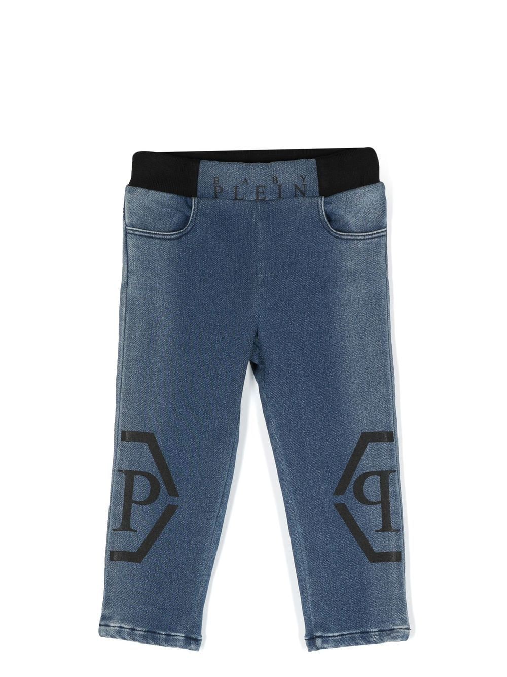 Philipp Plein Junior Plein Jeans mit Logo-Print - Blau von Philipp Plein Junior