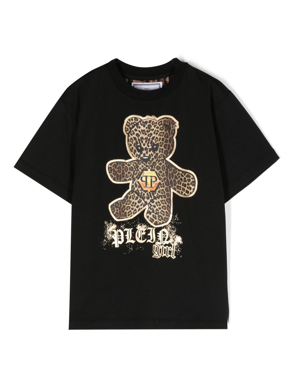 Philipp Plein Junior T-Shirt mit Teddy-Print - Schwarz von Philipp Plein Junior