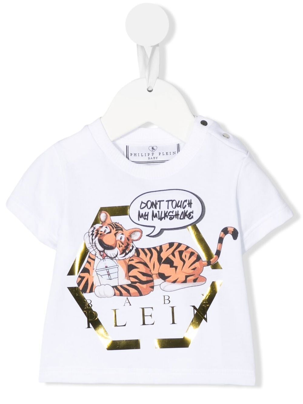 Philipp Plein Junior T-Shirt mit Tiger-Print - Weiß von Philipp Plein Junior