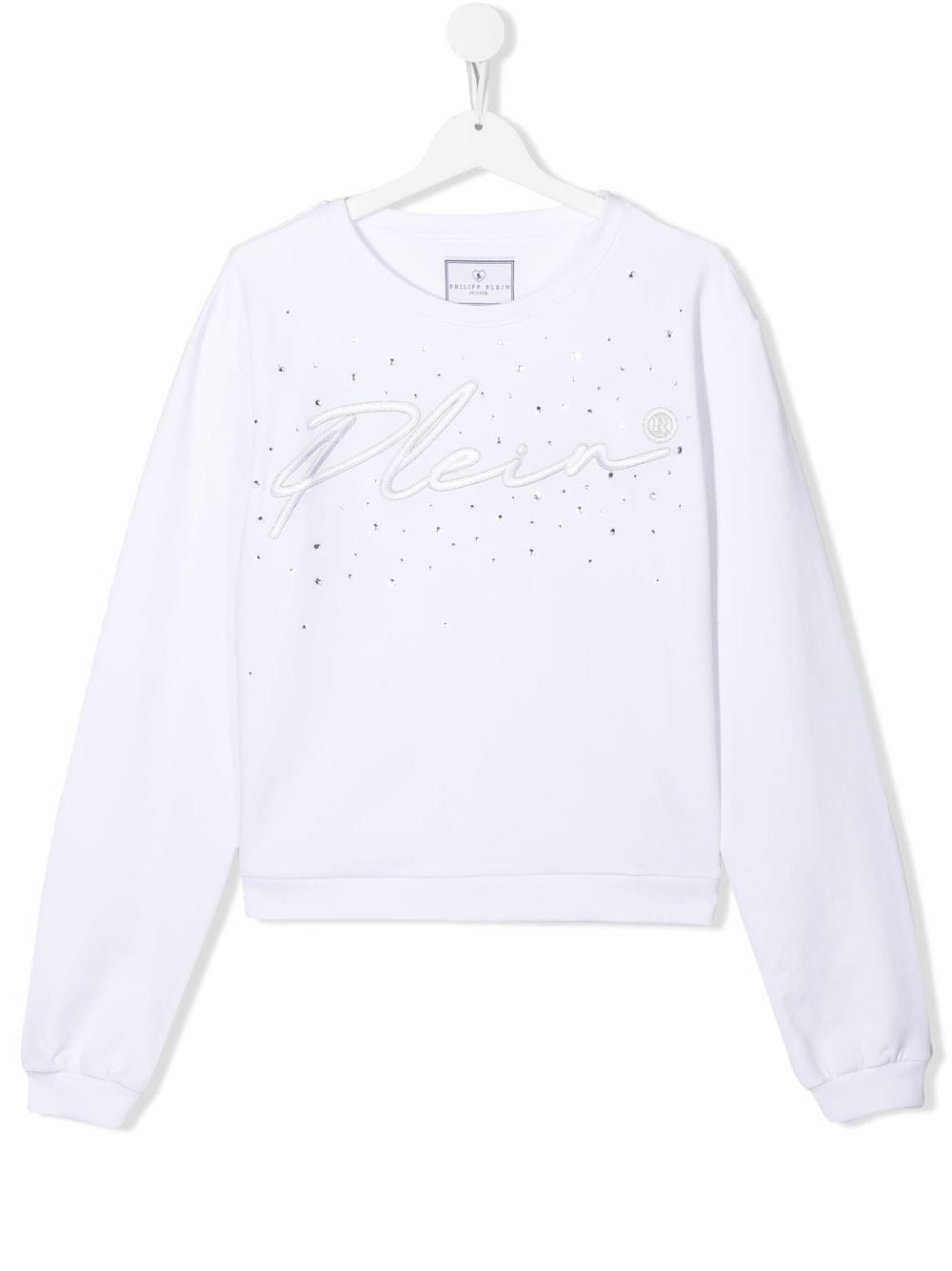 Philipp Plein Junior TEEN Sweatshirt mit Logo-Stickerei - Weiß von Philipp Plein Junior