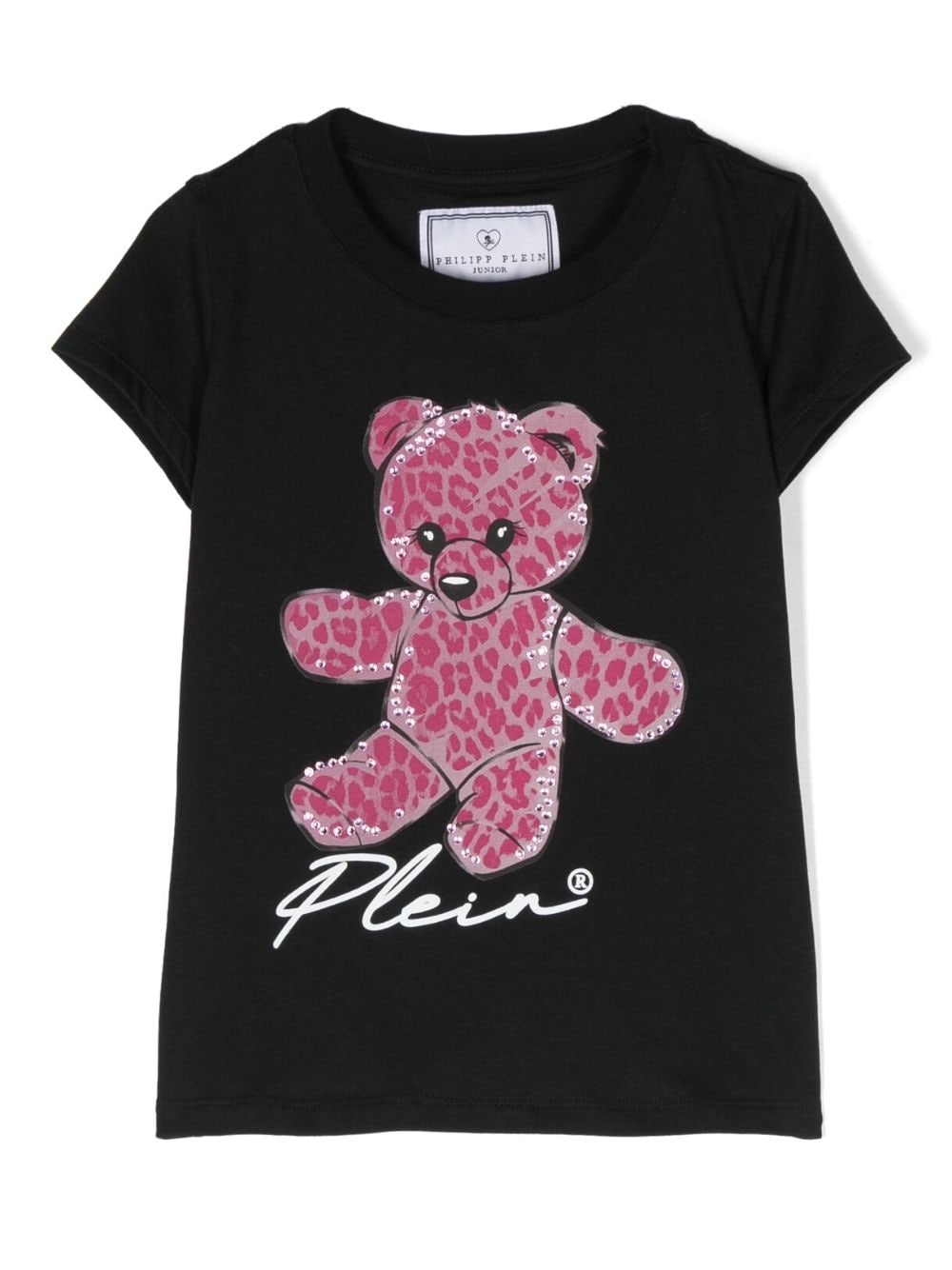 Philipp Plein Junior T-Shirt mit grafischem Print - Schwarz von Philipp Plein Junior