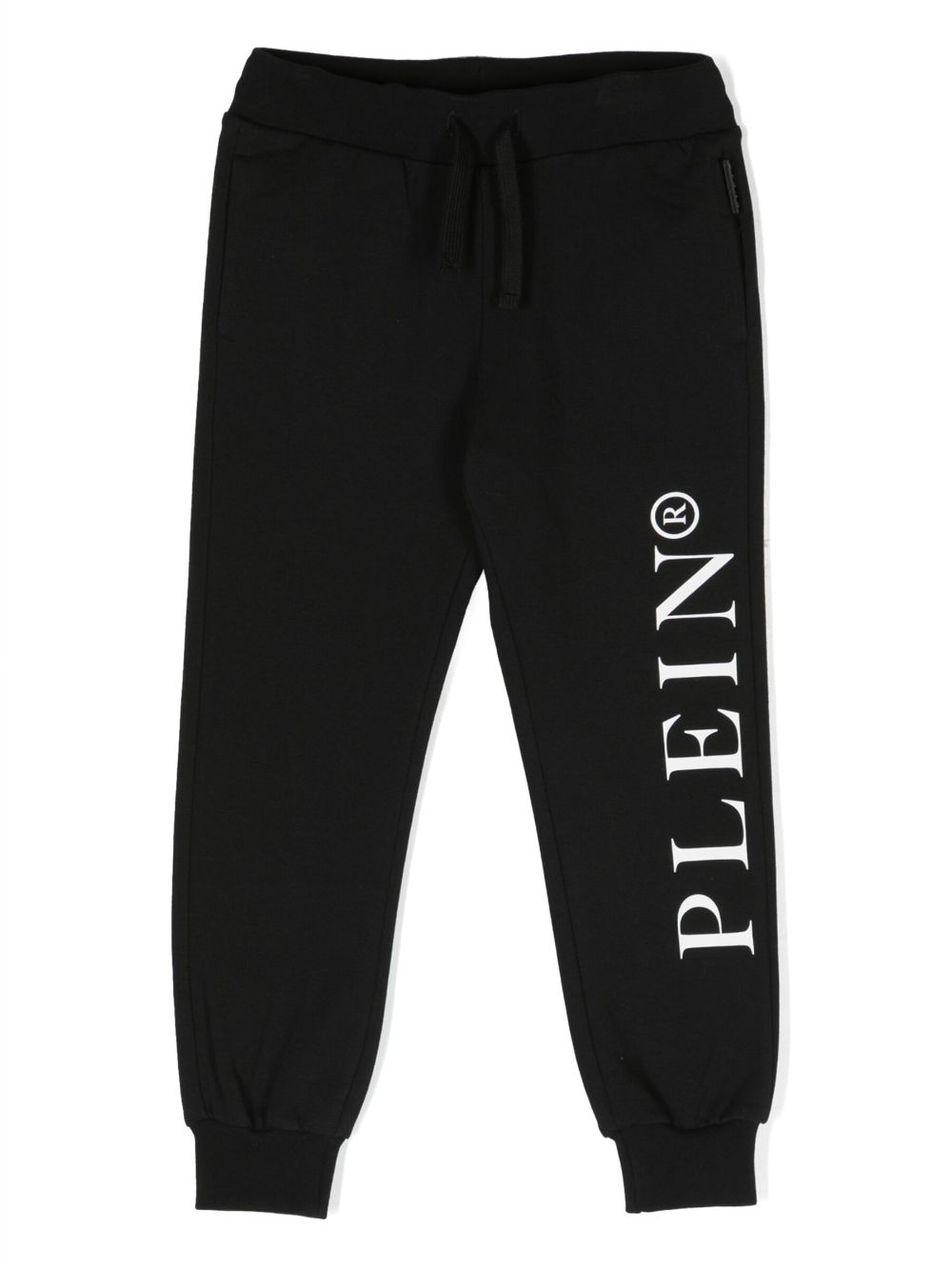 Philipp Plein Junior Jogginghose mit Logo-Print - Schwarz von Philipp Plein Junior